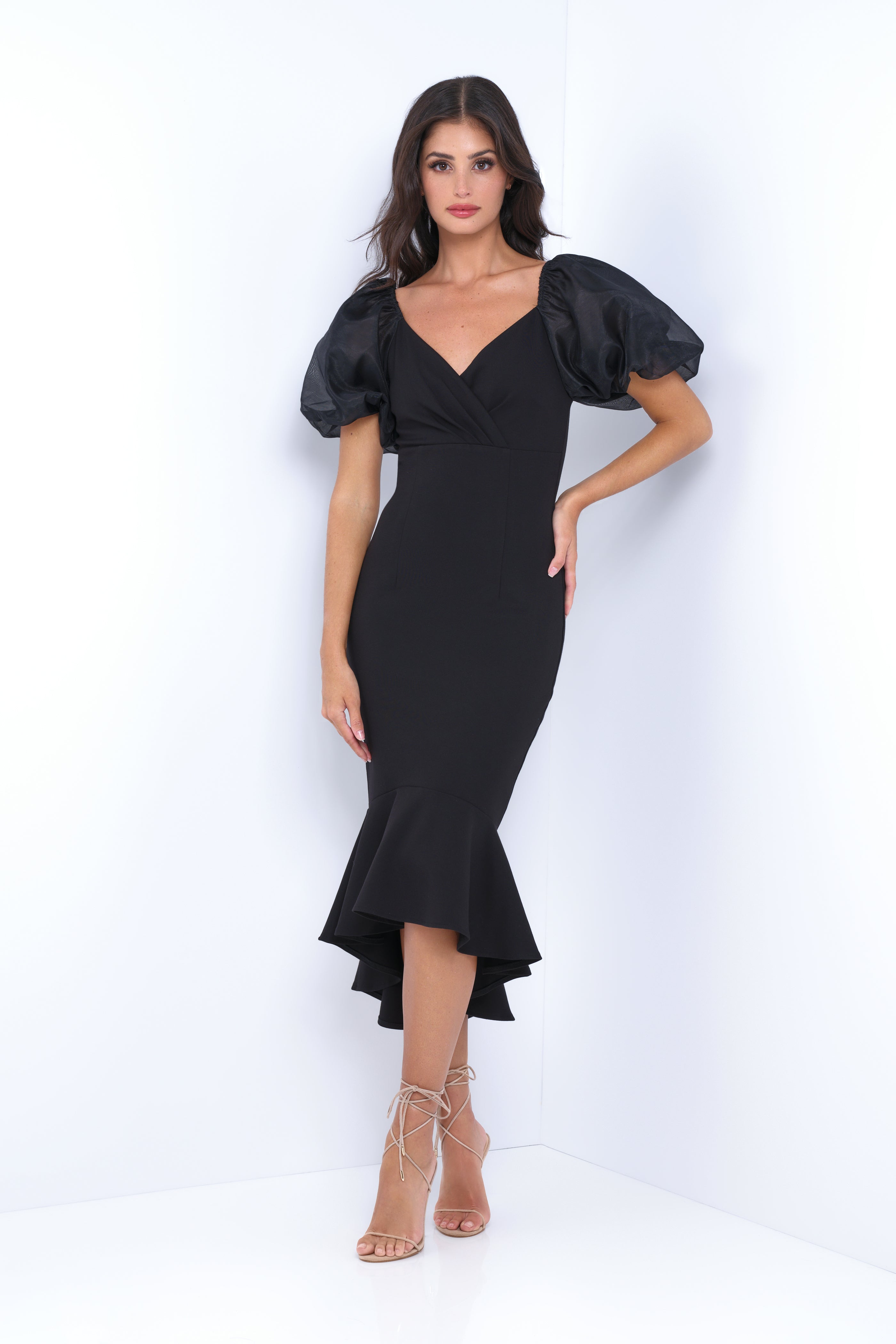 Elegant Black Diana Midi Dress - Shop Chic Women's Dresses Online Elegant Black Diana Midi Dress - Shop Chic Women's Dresses Online