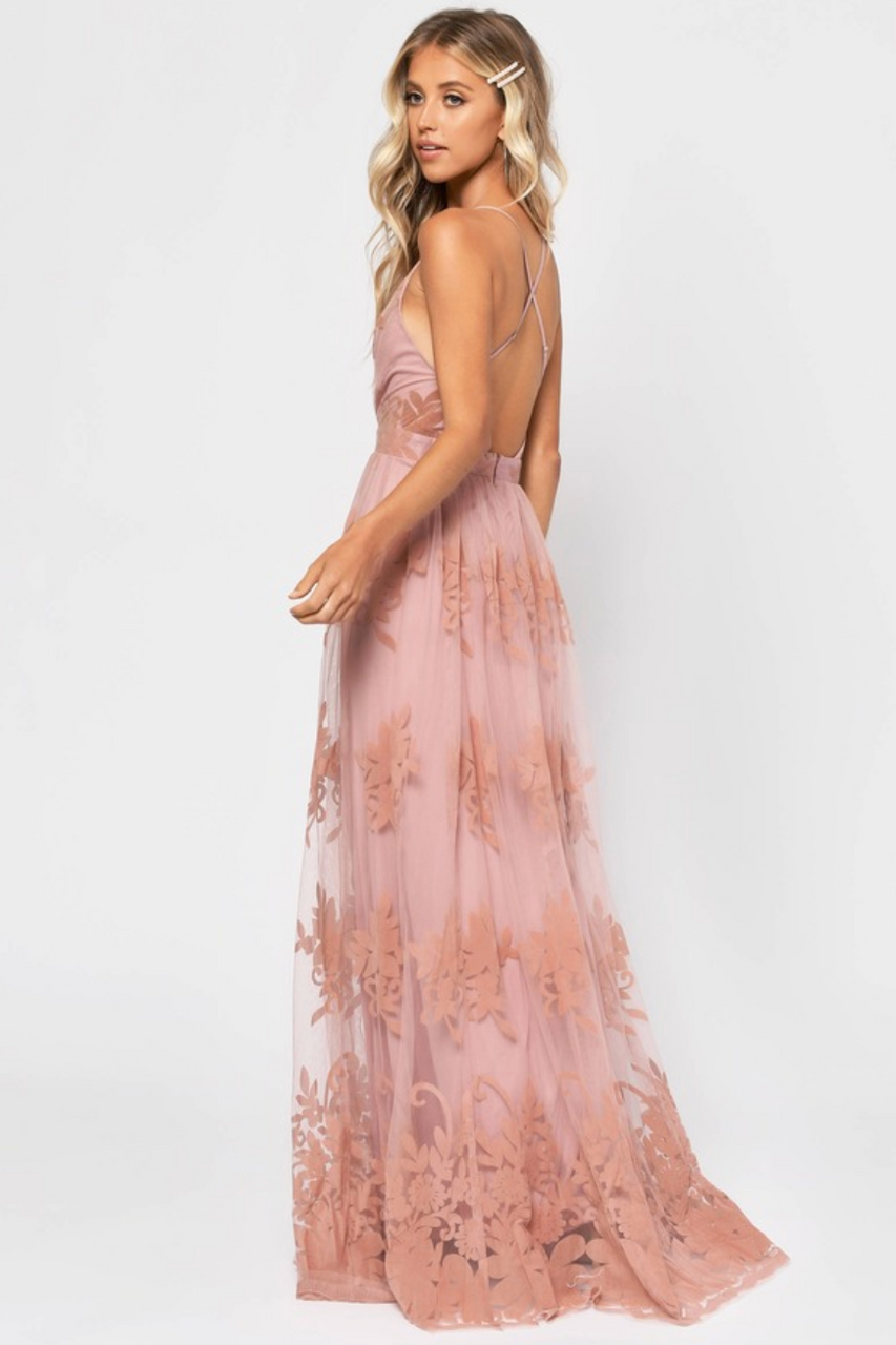 Elegant Blush Promenade Maxi Dress - Perfect for Special Occasions | Lady  Black Tie