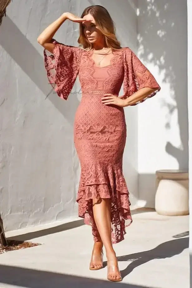 Reyna Dress - Mauve