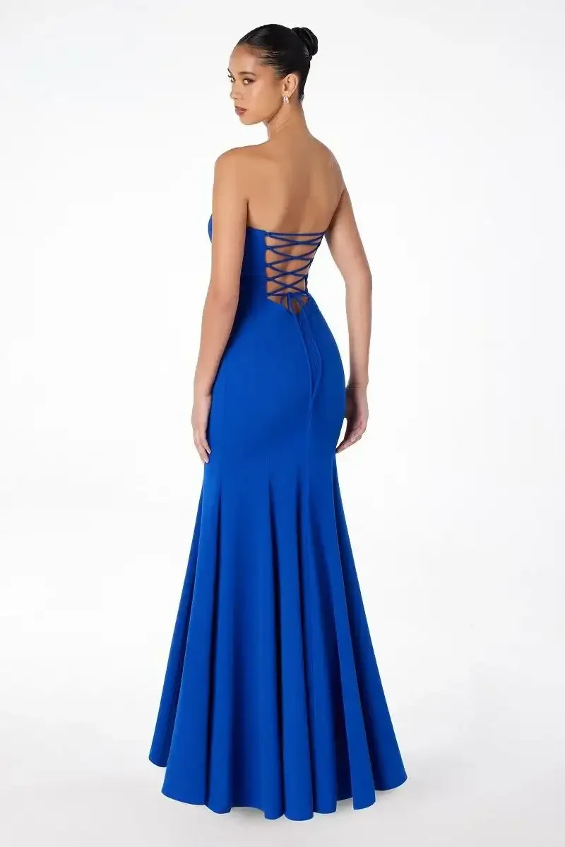 Poppy Maxi Dress - Strapless Fitted Dress