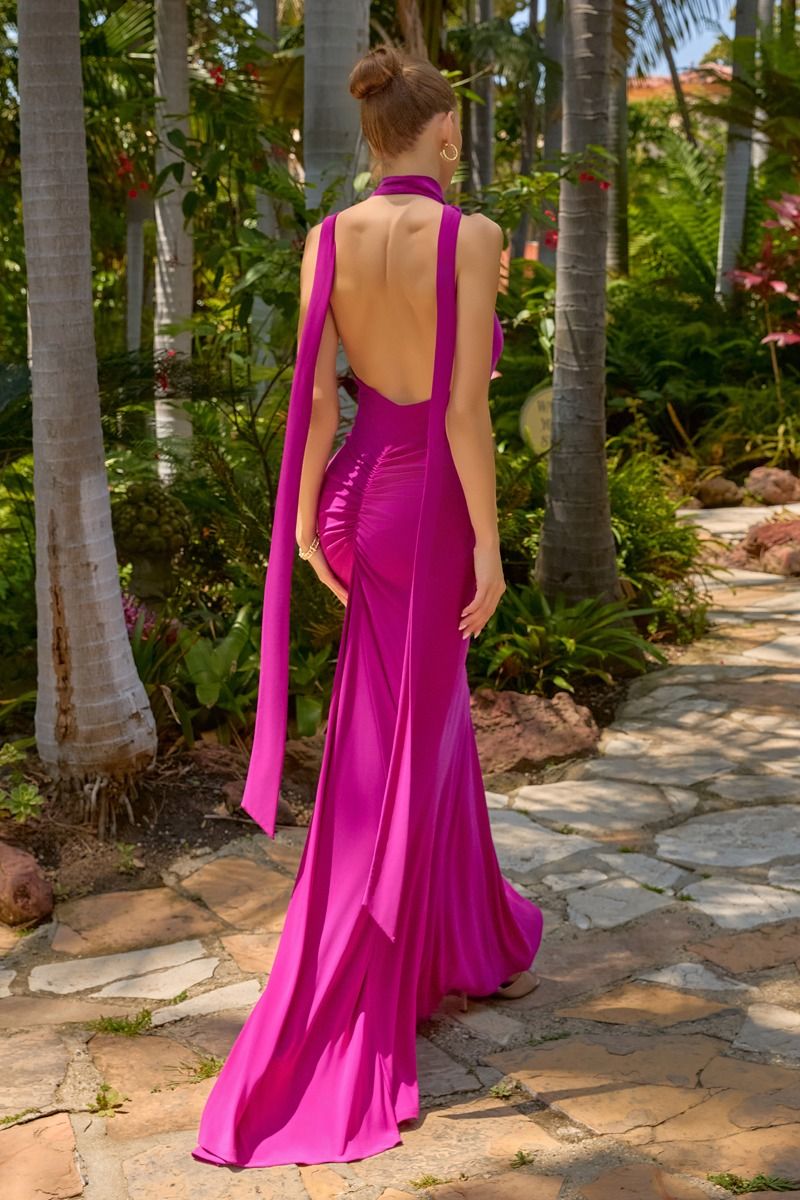 Kara Maxi - Adjustable Halter Tie Dress
