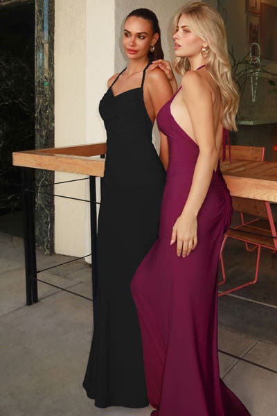 Alyah Maxi - Adjustable Neckline Dress