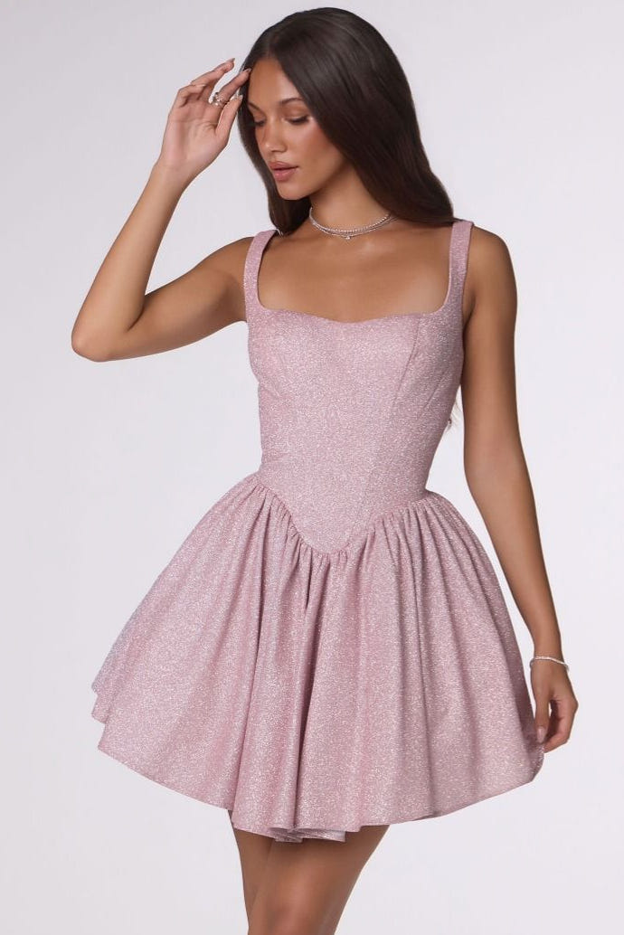 Martine Mini Dress - Shimmering Fit & Flare Cocktail Dress