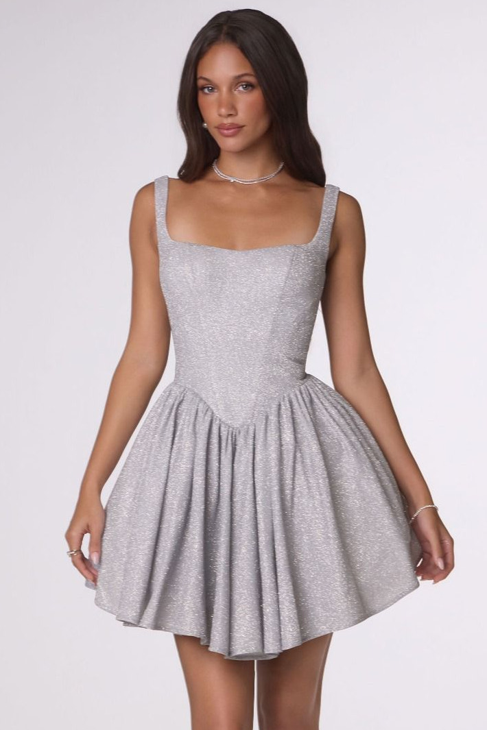 Martine Mini Dress - Shimmering Fit & Flare Cocktail Dress
