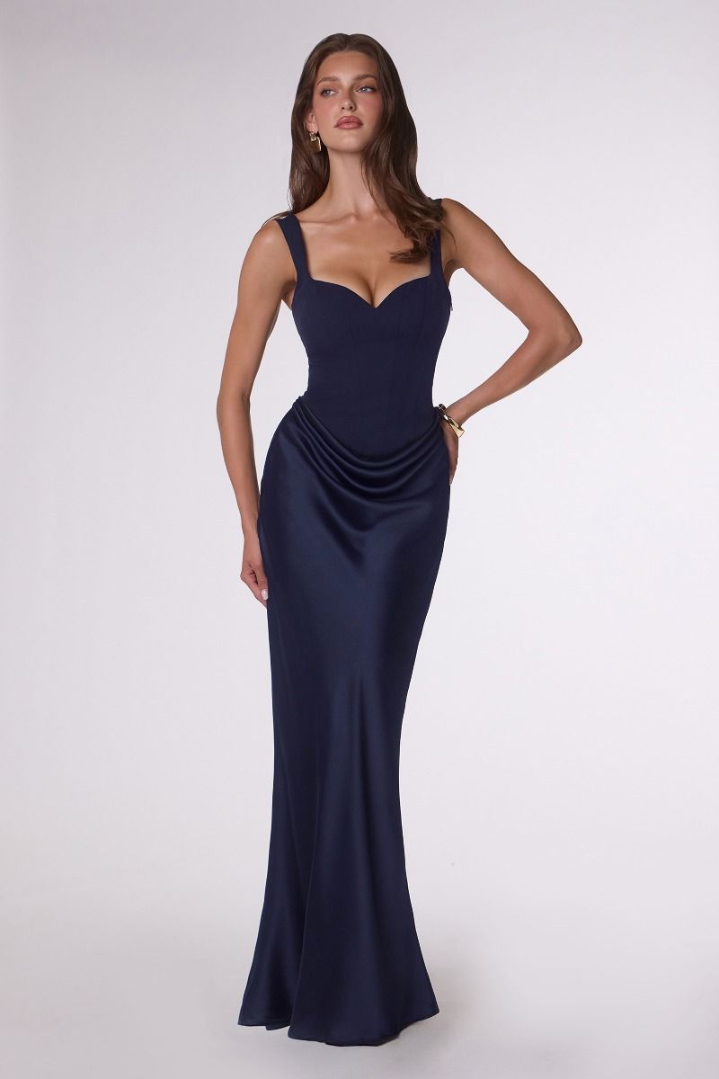 Rylan Gown - Crepe & Satin Evening Dress