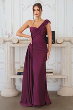 MAURA GOWN - DRAPED ONE SHOULDER DRESS