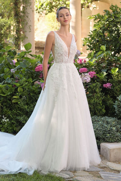 WL064 - Blooming Gardenia Ball Gown - Andrea & Leo