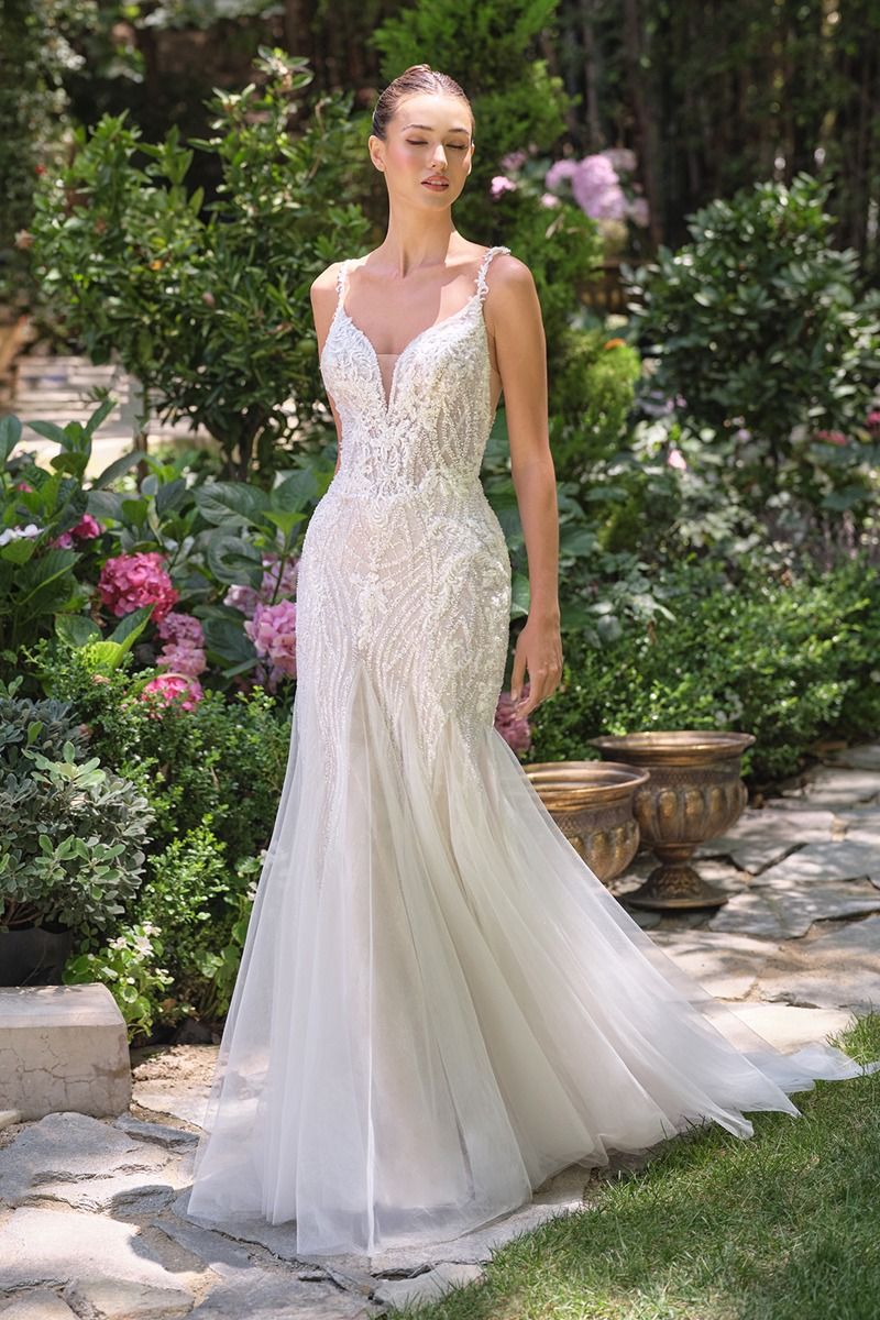 WL066 - Fit & Flare Wedding Gown - Andrea & Leo