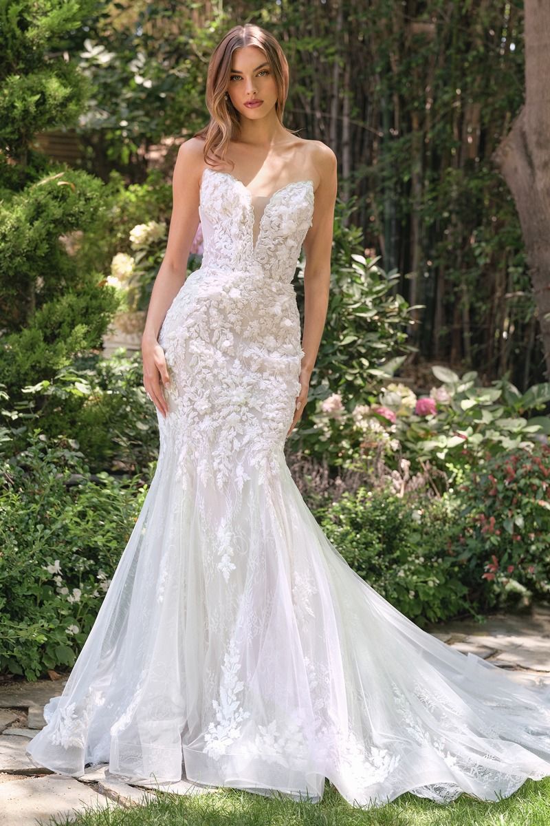 WL088 - Strapless Mermaid Wedding Gown - Andrea & Leo